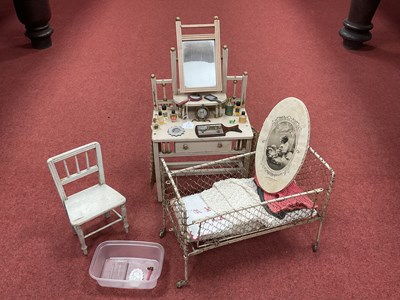 Lot 897 - Three Items of Dolls Furniture, comprising of...