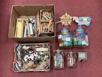 Lot 870 - A Collection of Wooden Toys, including...