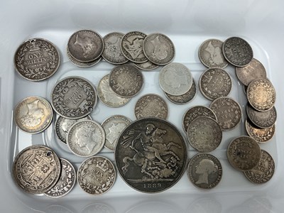 Lot 494 - Collection Of GB Victoria Silver Coins,...