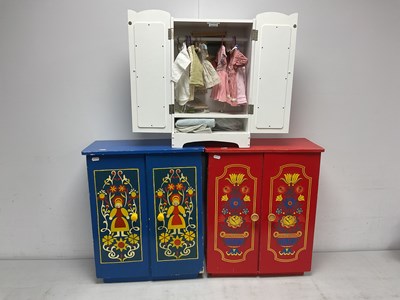Lot 877 - Two Scratch Built/Homemade Wooden Dolls...