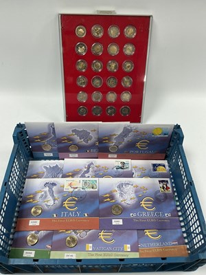 Lot 388 - Collection Of €1 And €2 Coins And Coin Covers,...