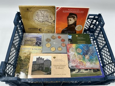 Lot 392 - Nine Uncirculated Euro Coin Sets, includes...