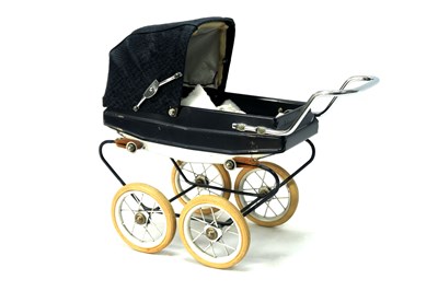 Lot 970 - A Mid XX Century Dolls Carriage Pram, by...