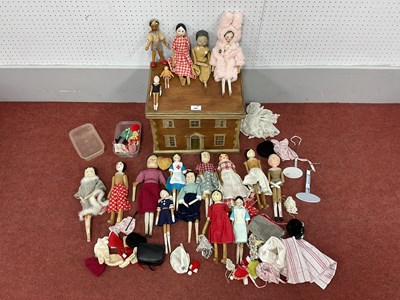 Lot 866 - A Quantity of Modern Wooden Folk Dolls, Often...
