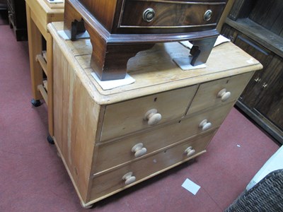 Lot 1563 - XIX Century Pine Straight Fronted Chest of...
