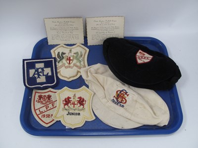 Lot 660 - A 1933/34 Silk Football Cap, another cap for...