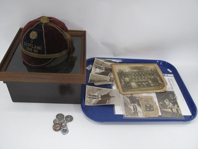 Lot 659 - An England Schoolboys v Scotland Football Cap...