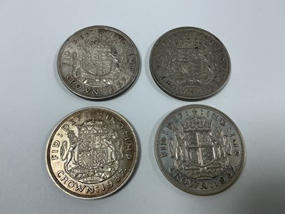 Lot 527 - Four 1937 George VI Silver Crowns.
