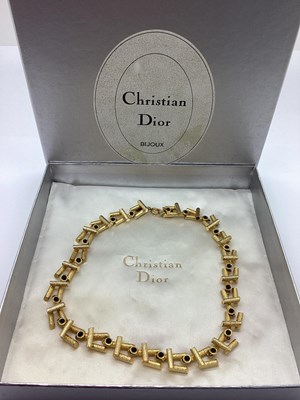 Lot 141 - Christian Dior; A 1960's Gilt Metal Necklet,...