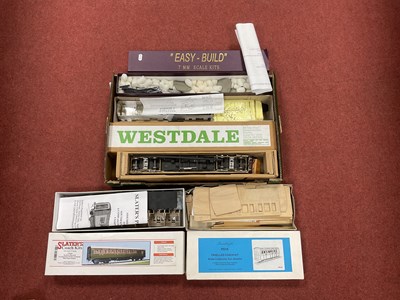 Lot 339 - Five 'O' Gauge/7mm Boxed Passenger Coach Kits,...