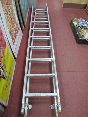 Lot 1179 - Aluminium Light Trade Ladders, twenty rungs.