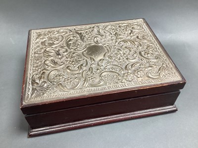 Lot 13 - A Modern Hallmarked Silver Mounted Wooden...