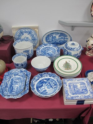 Lot 1191 - Spode dinnerware, including “Italian” pattern...