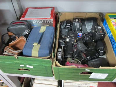 Lot 1031 - Mixed film, digital cameras and camcorders,...