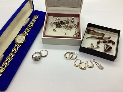 Lot 149 - Dainty Creole Hoop Earrings, (including "9k"...