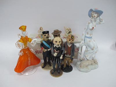 Lot 1274 - Figurines, including four Country Artists...