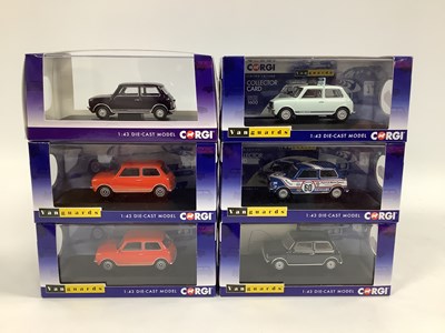 Lot 651 - Six Corgi Vanguards 1:43 scale Mini diecast...