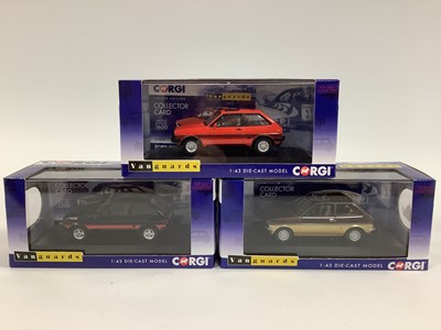 Lot 657 - Three Corgi Vanguards 1:43 scale Ford Fiesta...