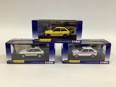 Lot 674 - Three Corgi Vanguards 1:43 scale Ford Fiesta...