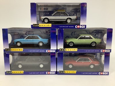 Lot 676 - Five Corgi Vanguards 1:43 scale Ford Granada...