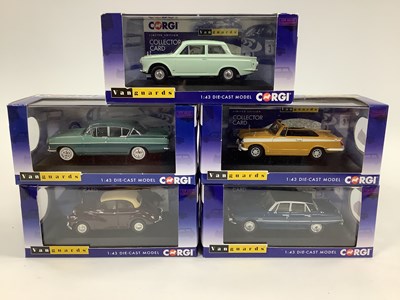 Lot 668 - Five Corgi Vanguards 1:43 scale diecast model...