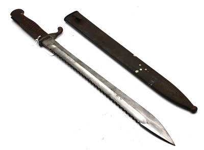Lot 413 - WWI Imperial German 1898/05 Sawback Butcher...