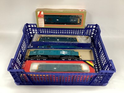 Lot 449 - Six 00 gauge BR Blue diesel locomotives: a...