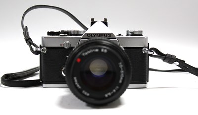 Lot 803 - Olympus OM-1N MD 35mm SLR Film Camera,...