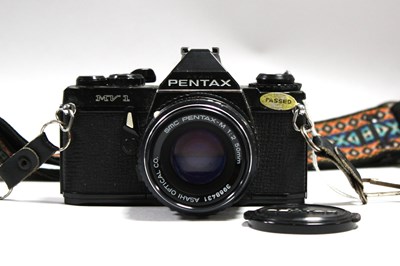 Lot 848 - Pentax MV1 35mm SLR Film Camera, No.1797384,...