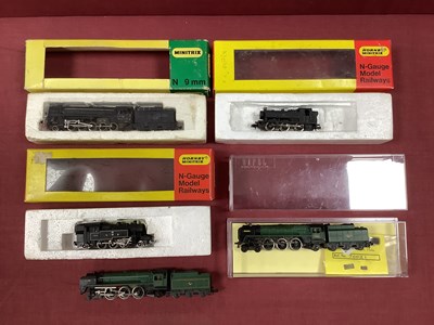Lot 833 - Five N gauge locomotives: two Minitrix...