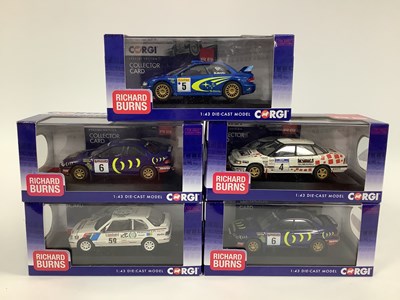 Lot 569 - Five Corgi Richard Burns Foundation 1:43rd...
