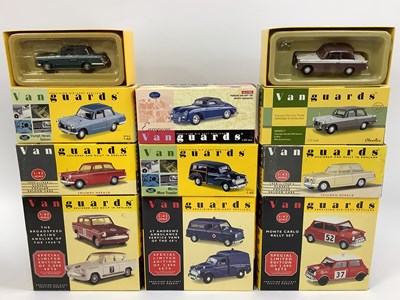 Lot 595 - Twelve 1:43rd scale diecast model cars and...