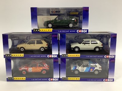 Lot 636 - Five Corgi Vanguards 1:43rd scale diecast...