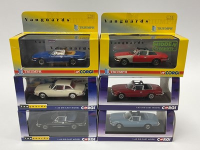 Lot 541 - Six Corgi Vanguards 1:43rd scale diecast model...