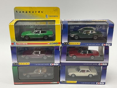 Lot 549 - Six Corgi Vanguards 1:43rd scale diecast model...