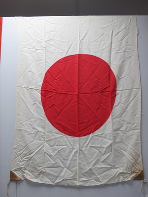 Lot 329 - Japanese National Flag, leather tabs and ties...