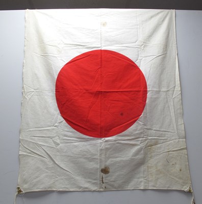 Lot 340 - Japanese National Flag, tabs and ties to two...