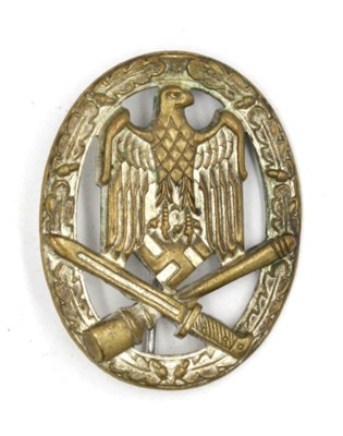 Lot 646 - WWII German Third Reich General Assault Badge,...