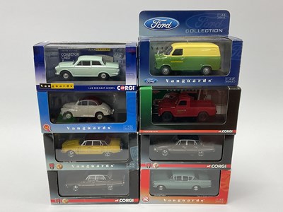Lot 554 - Eight Vanguards 1:43rd Scale Diecast Model...