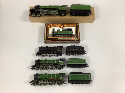 Lot 675 - Five 00 gauge LNER locomotives: a Hornby...