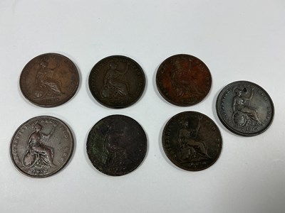 Lot 426 - Seven XIX Century GB Pennies,1831 George IV,...