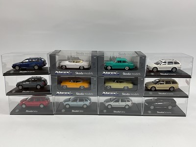 Lot 767 - Twelve 1:43rd scale diecast model Skoda cars...