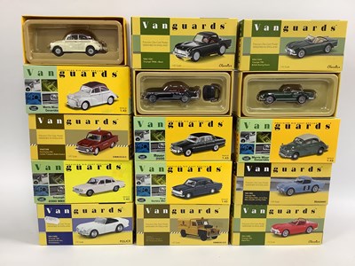 Lot 631 - Twelve Vanguards 1:43rd scale diecast model...