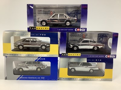Lot 646 - Five 1:43rd scale Vanguards 'Chrome Edition'...