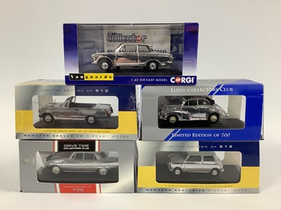 Lot 660 - Five 1:43rd scale Vanguards 'Chrome Edition'...