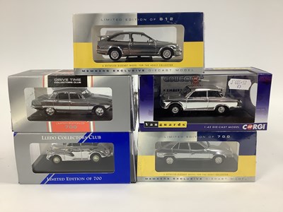 Lot 633 - Five 1:43rd scale Vanguards 'Chrome Edition'...