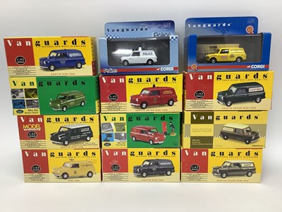 Lot 811 - Twelve Vanguards 1:43rd scale diecast model...