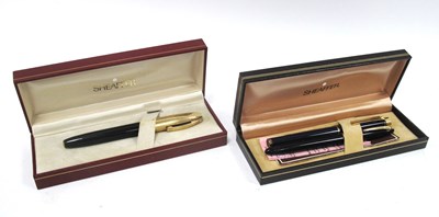 Lot 1288 - Three 14ct gold nibbed fountain pens From...