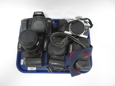 Lot 1401 - Canon EOS 100 35mm SLR Camera with attached...