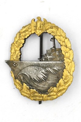 Lot 629 - WWII German Third Reich Kriegsmarine Badge,...